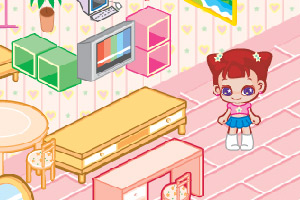 小美眉客厅摆设