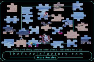 自行车跑车拼图