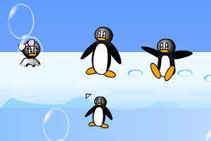 企鹅打泡泡
