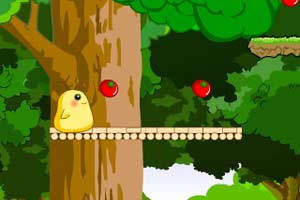 小鸡笨笨吃蛋糕