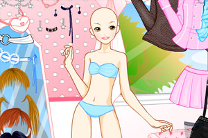 靓丽妹妹穿衣服
