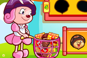 采蘑菇的小姑娘