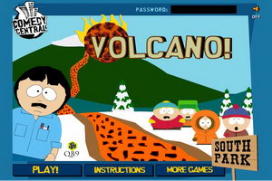 火山爆发岩浆导流