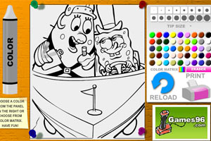 海绵宝宝填颜色5