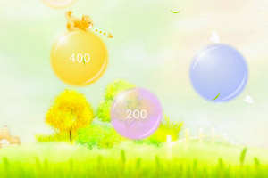 唯美猫咪踩气球