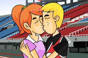 运动选手情侣热吻