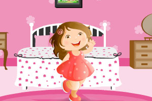 芭比粉红色的房间装饰