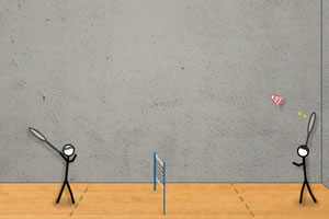 火柴人打羽毛球