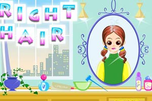 漂亮女孩发型美容