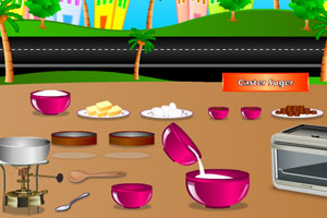 制作巧克力蛋糕