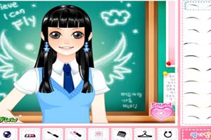 挥着翅膀的女孩