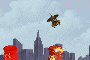 直升机救辐射塔