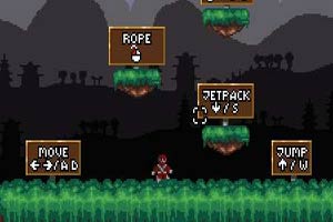 火箭忍者逃离火山