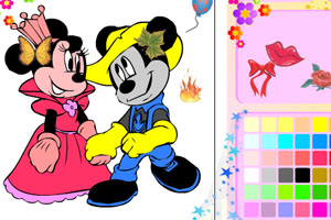 为米奇的爱情上色