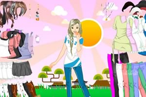 夏日里的阳光女孩