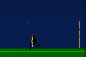 火柴人玩火箭变态版