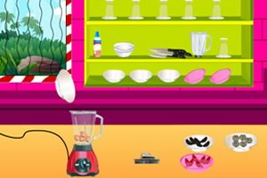 制作草莓冰激凌