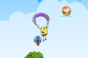 海绵宝宝飞行伞