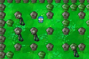 哆啦A梦大战僵尸