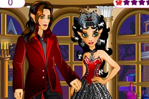 吸血鬼情侣接吻