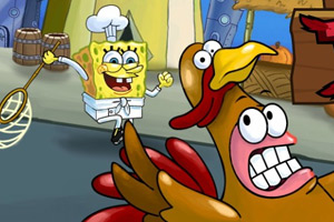 海绵宝宝抓火鸡