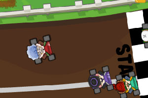 小屁孩玩卡丁车