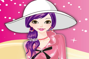 羞涩女孩学化妆