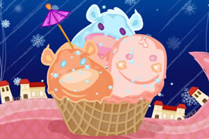 动物形状冰淇淋