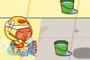 饼干人拖地比赛