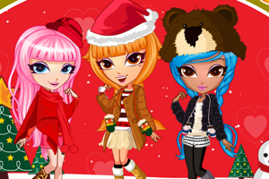 圣诞姐妹装扮