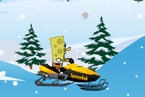 海绵宝宝驾雪橇