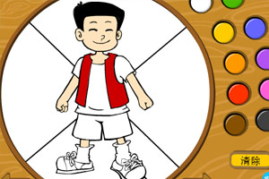 小人填色