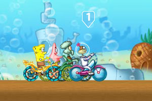 海绵宝宝自行车赛