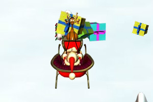 圣诞老人撒礼物