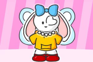 复活节的兔子装扮