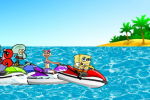 海绵宝宝摩艇赛