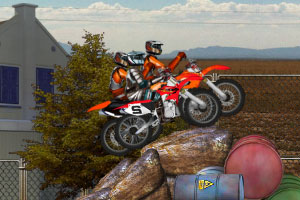 荒漠越野摩托赛