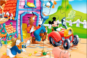 米老鼠开卡车拼图