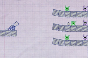 纸上大炮炸小怪2