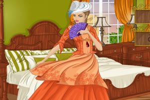 时尚的殖民期装扮