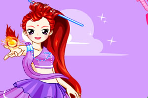 火焰女孩的装扮