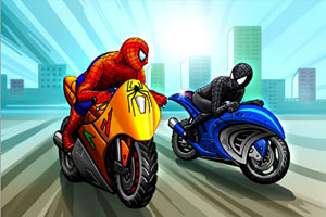 蜘蛛侠摩托飙车
