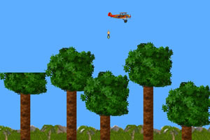 轰炸机安全着陆