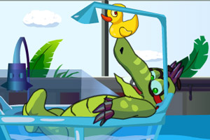 鳄鱼小顽皮吃黄鸭