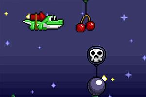 火箭鳄鱼吃水果