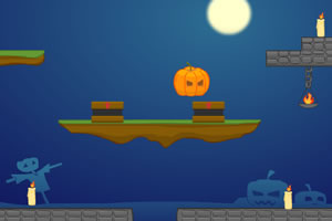 鬼脸南瓜寻蜡烛