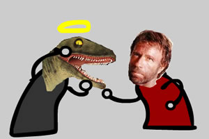 恐龙VS查克诺里斯