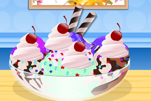 装饰美味冰淇淋