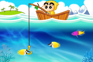 蜡笔小新钓大鱼