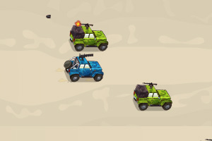 沙漠武装车突袭